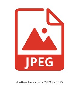 JPEG File Icon. Vector File Format. File Extension Modern Flat Design