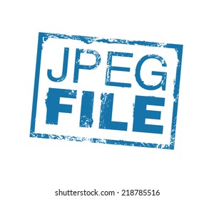 Jpeg file mark. Vector stamp