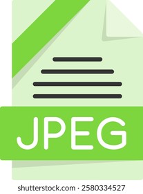 JPEG Flat Style Icon Design