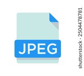 jpeg icon color of style design vector template