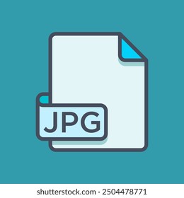 jpeg icon color of style design vector template