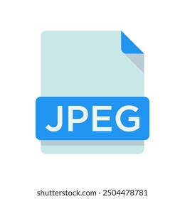 JPEG Icono Color de estilo de diseño Vector Plantilla