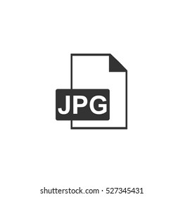 JPEG icon flat. Illustration isolated vector sign symbol