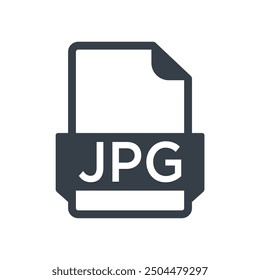 jpeg icon glyph of style design vector template