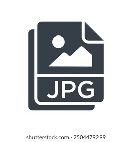 jpeg icon glyph of style design vector template