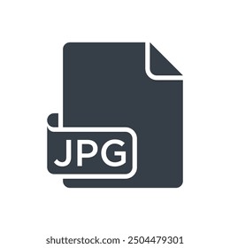 jpeg icon glyph of style design vector template