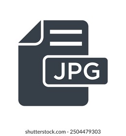 jpeg icon glyph of style design vector template