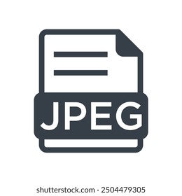 jpeg icon glyph of style design vector template