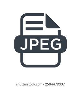 jpeg icon glyph of style design vector template