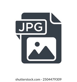 jpeg icon glyph of style design vector template