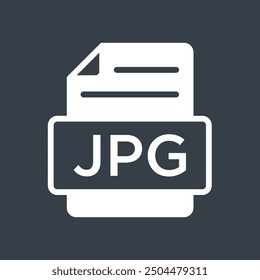 jpeg icon glyph of style design vector template