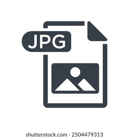 jpeg icon glyph of style design vector template