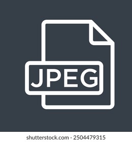 jpeg icon glyph of style design vector template