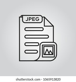 JPEG image file format icon