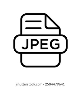 jpeg line icon design vector template