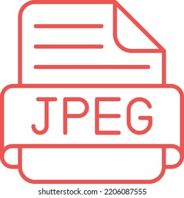 Jpeg Vector Icon. Can Be Used For Printing, Mobile And Web Applications.