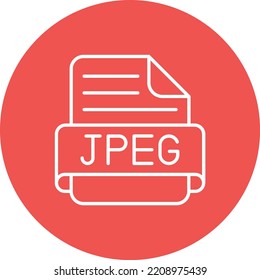 Jpeg Vector Icon. Can Be Used For Printing, Mobile And Web Applications.