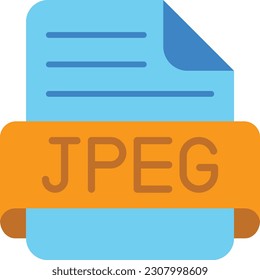 Icono vectorial Jpeg. Se puede usar para imprimir, móviles y aplicaciones web.