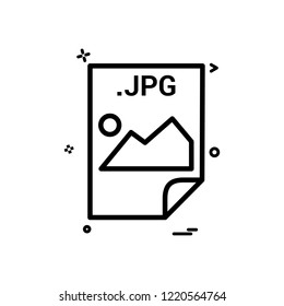 JPG application download file files format icon vector design