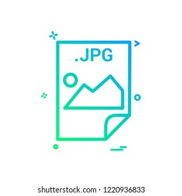 JPG application download file files format icon vector design