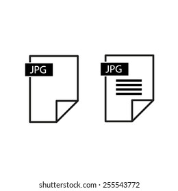 jpg - black vector icon