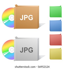 Jpg. Caja con disco compacto.