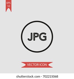 Jpg compressed image vector icon illustration symbol