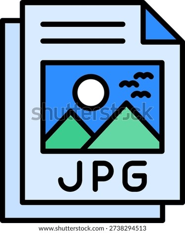 Jpg File Creative Vector Icon Design