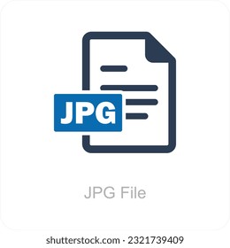 JPG File and Document Icon Concept