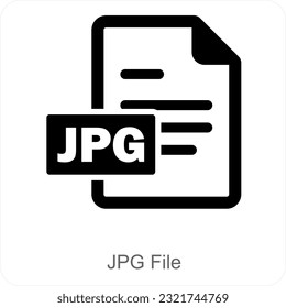 JPG File and Document Icon Concept