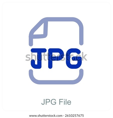 JPG File and document icon concept