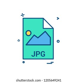 jpg file file extension file format icon vector design