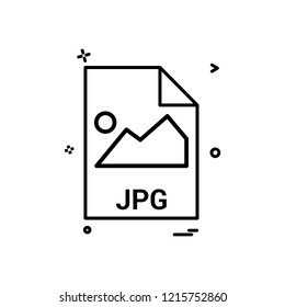 jpg file file extension file format icon vector design