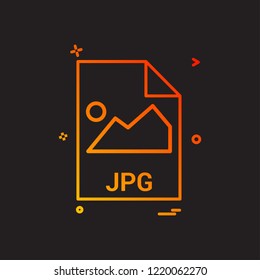 jpg file file extension file format icon vector design