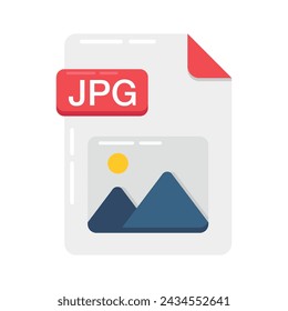 JPG file format flat icon design ready for premium use