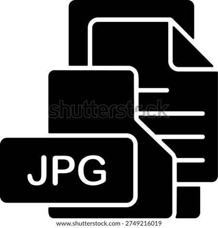 JPG File Format Folder Icon Design Symbol