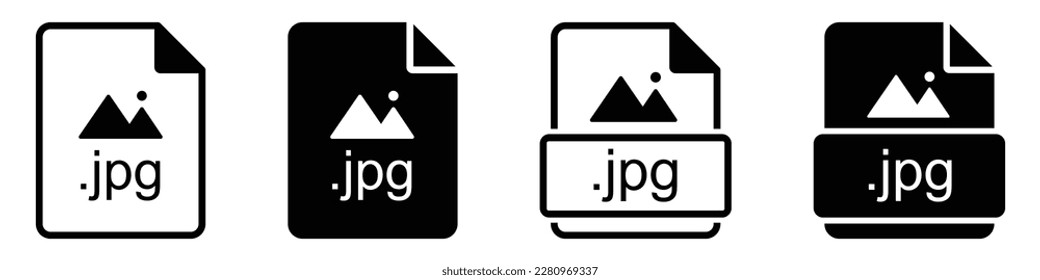 JPG-Dateiformat-Symbol. Symbol für das Dateiformat, Vektorgrafik