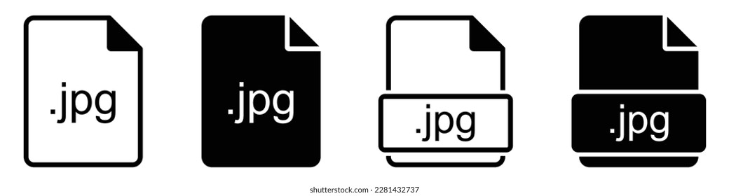 JPG-Dateiformat-Symbol, Vektorgrafik