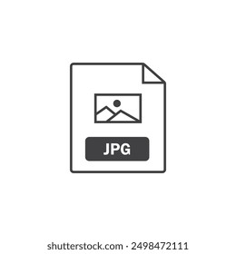 jpg  file format icon vector element design template web