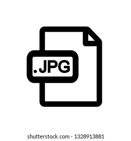 JPG file format icon,vector illustration. Flat design style. vector JPG file format icon illustration isolated on White background, JPG file format icon Eps10. 