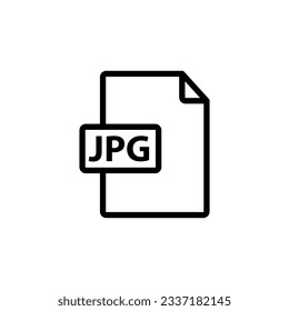 JPG file format icon,vector illustration. . vector JPG file format icon illustration,Flat design on white background..eps