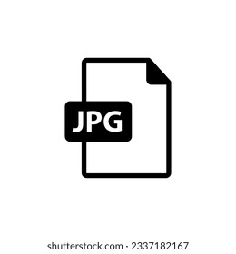 JPG file format icon,vector illustration. . vector JPG file format icon illustration,Flat design on white background.1.eps