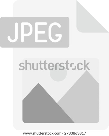 Jpg file format Line vector Icon Design