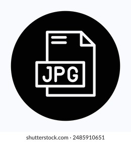 JPG File Format Vector Icon, 