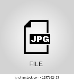 Jpg file icon. Jpg file concept symbol design. Stock - Vector illustration can be used for web