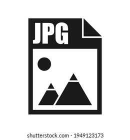 Jpg File Icon, Flat Design Style