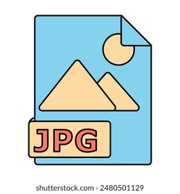 JPG File Icon. Image File Format Symbol