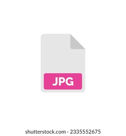 JPG file icon isolated on white background