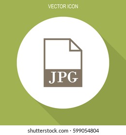JPG file icon. Vector.