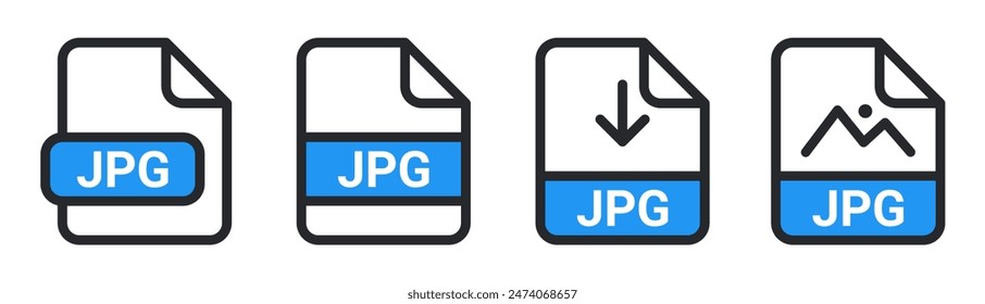 jpg file icon vector. symbol, sign, image